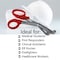 A2Z Scilab Trauma Shears 12/Pack Non-Stick 7.25 First Aid EMT Stainless Steel Utility Scissors Red Handle A2Z-ZR874 - alternate 8